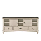 Ensemble de chambre à coucher Roseanne 5 pièces, panneaux crème et marron
