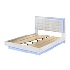Ensemble de chambre à coucher B750 laqué blanc avec éclairage LED de qualité supérieure