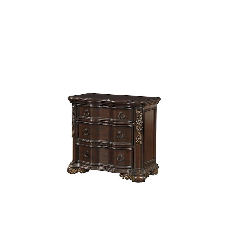Ensemble de chambre à coucher traditionnel Helmer 6 pièces en merisier des Highlands