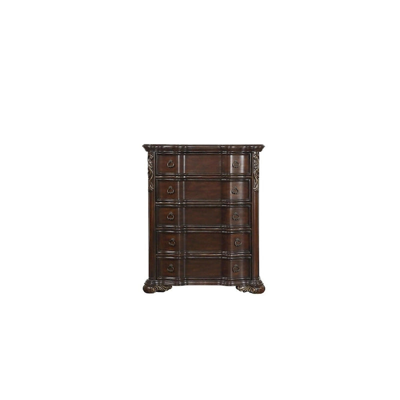 Ensemble de chambre à coucher traditionnel Helmer 6 pièces en merisier des Highlands