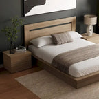 Ensemble de chambre à coucher Malibu 4 pièces avec lit, tête de lit et 2 tables de chevet
