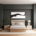 Ensemble de chambre à coucher Malibu 4 pièces avec lit, tête de lit et 2 tables de chevet