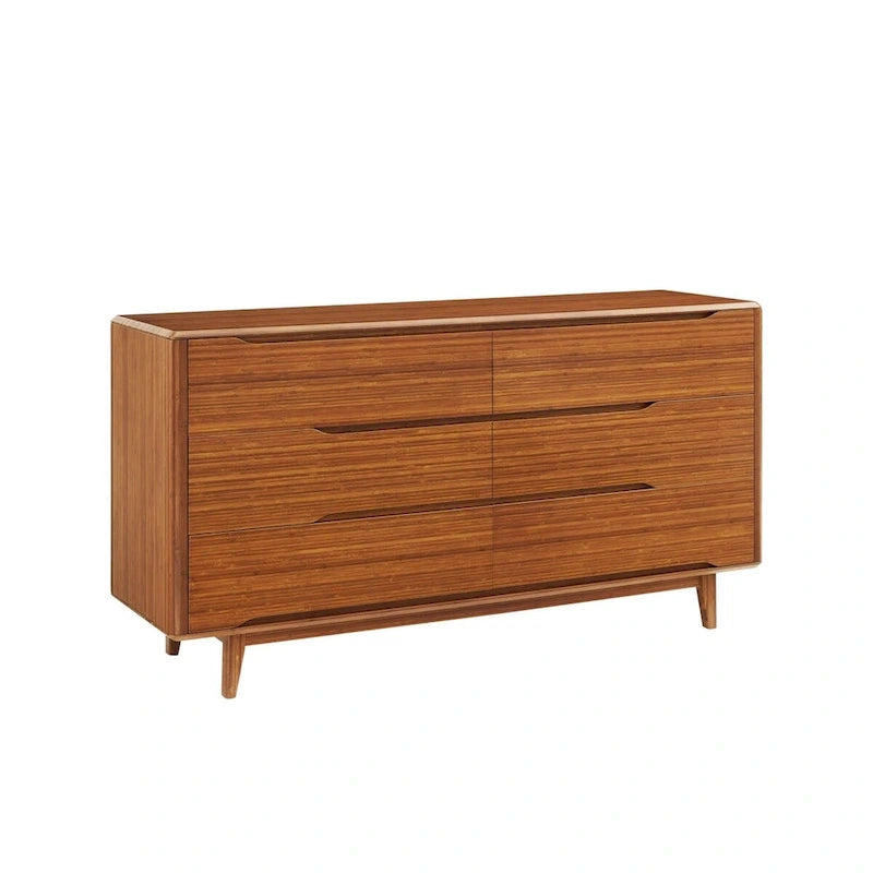 Ensemble de chambre à coucher Dylan 4 pièces avec lit plateforme Queen et commode en cuivre