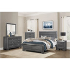 Ensemble de chambre à coucher moderne Valli 3 pièces gris