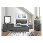 Ensemble de chambre à coucher moderne Valli 3 pièces gris