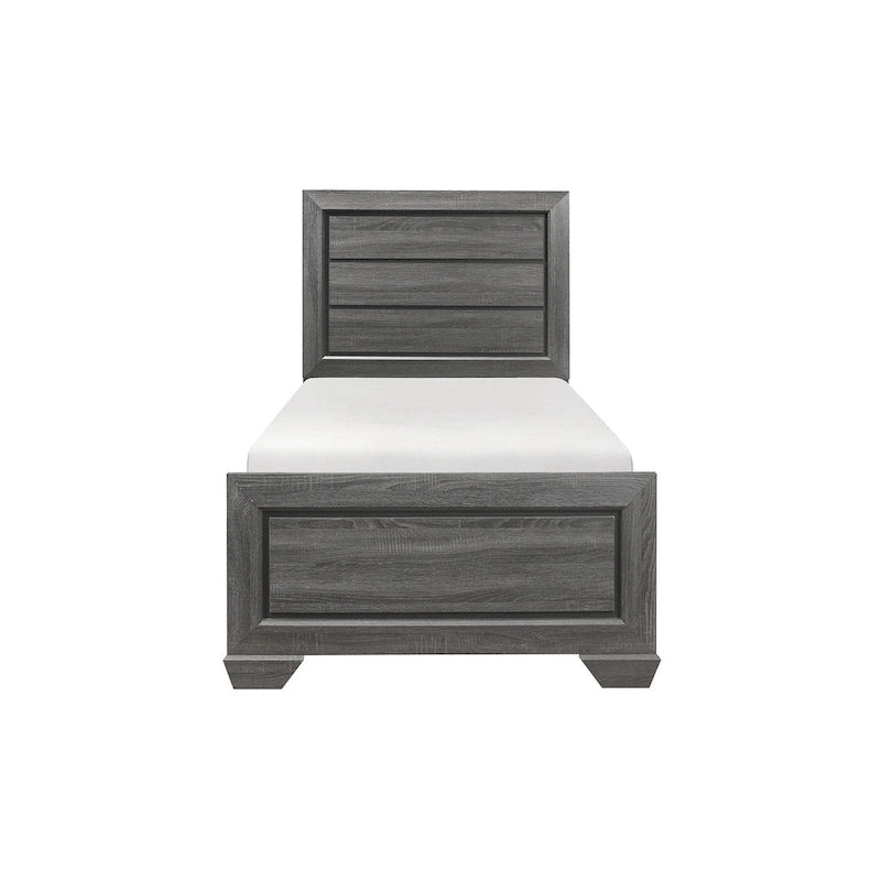 Ensemble de chambre à coucher moderne Valli 3 pièces gris