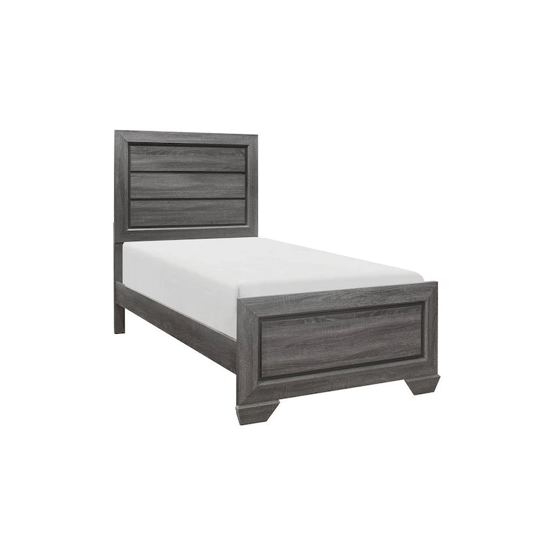 Ensemble de chambre à coucher moderne Valli 3 pièces gris