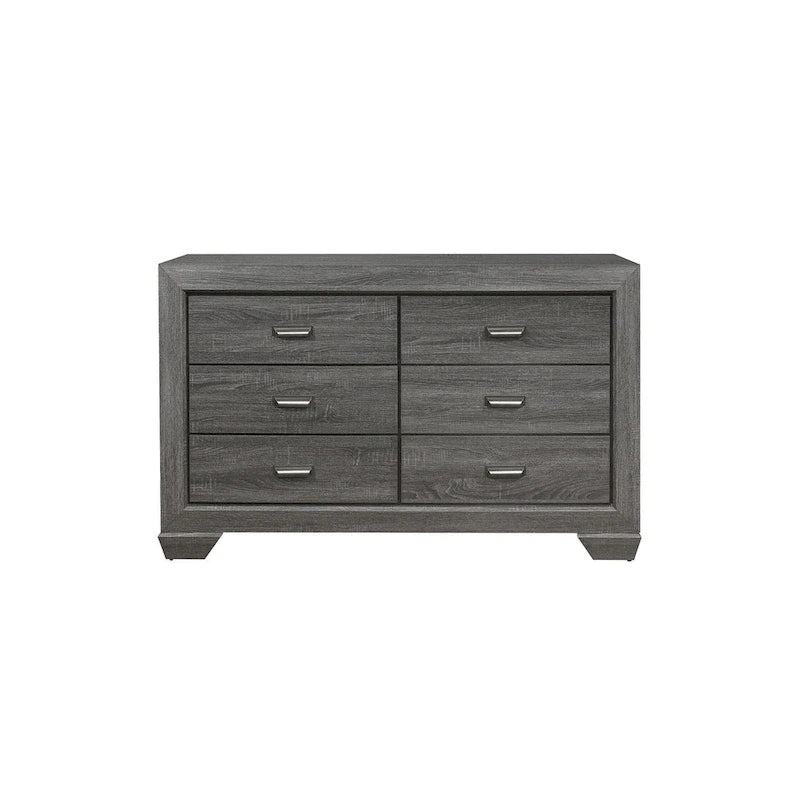 Ensemble de chambre à coucher moderne Valli 3 pièces gris