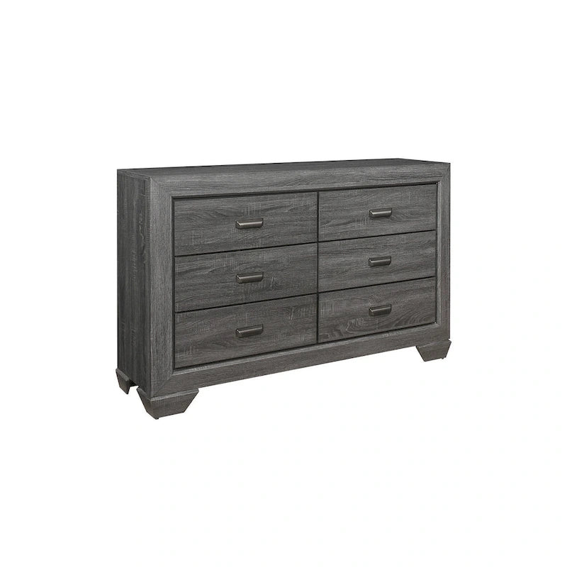 Ensemble de chambre à coucher moderne Valli 3 pièces gris
