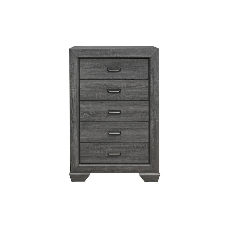 Ensemble de chambre à coucher moderne Valli 3 pièces gris
