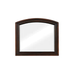 Ensemble de chambre à coucher Chelsey 4 pièces en cerisier brun traditionnel avec plateforme et rangement