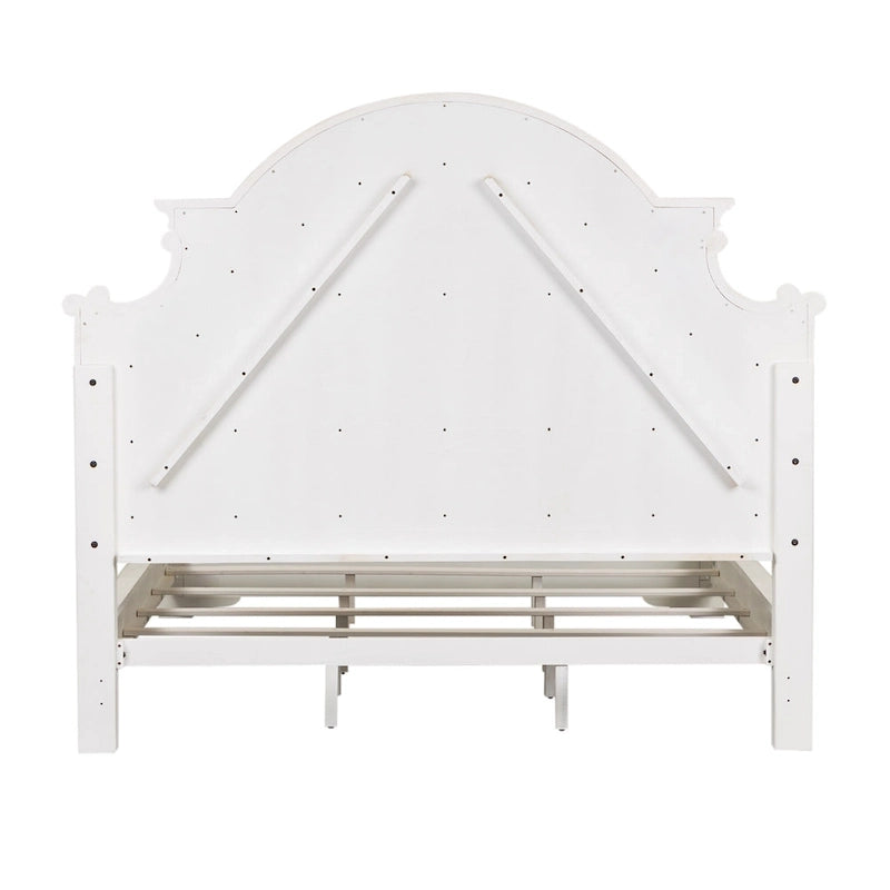 Ensemble lit rembourré, commode et miroir Magnolia Manor