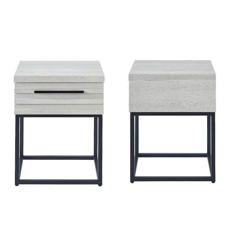 Ensemble de chambre à coucher rembourré 3 pièces Astral de Roundhill Furniture, lit à oreilles capitonné avec deux tables de chevet