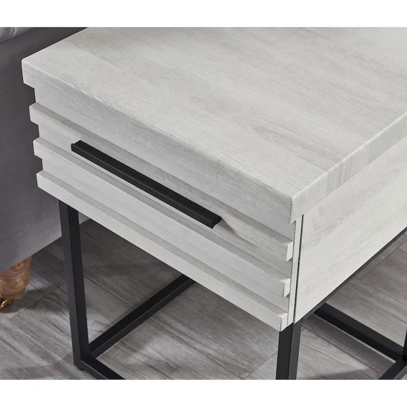 Ensemble de chambre à coucher rembourré 3 pièces Astral de Roundhill Furniture, lit à oreilles capitonné avec deux tables de chevet