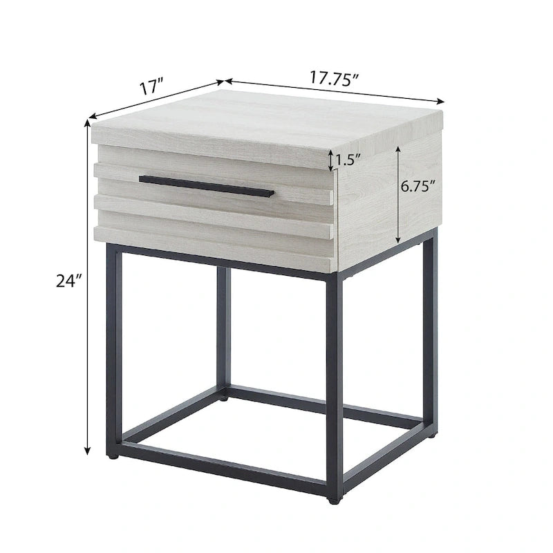 Ensemble de chambre à coucher rembourré 3 pièces Astral de Roundhill Furniture, lit à oreilles capitonné avec deux tables de chevet