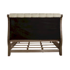 Ensemble de chambre à coucher style ferme américaine : lit traîneau, commode et miroir