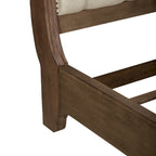 Ensemble de chambre à coucher style ferme américaine : lit traîneau, commode et miroir