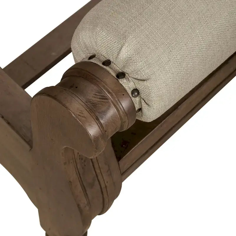 Ensemble de chambre à coucher style ferme américaine : lit traîneau, commode et miroir