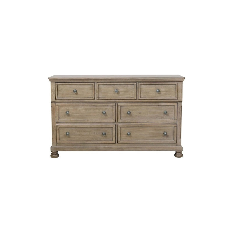 Ensemble de chambre à coucher moderne Donald 3 pièces gris avec plateforme de rangement et traîneau