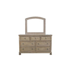 Ensemble de chambre à coucher moderne Donald 3 pièces gris avec plateforme de rangement et traîneau