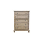 Ensemble de chambre à coucher moderne Donald 3 pièces gris avec plateforme de rangement et traîneau
