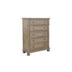 Ensemble de chambre à coucher moderne Donald 3 pièces gris avec plateforme de rangement et traîneau