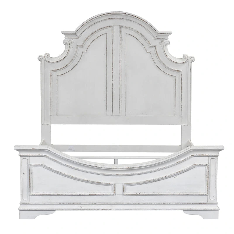 Ensemble lit à panneaux, commode et miroir Magnolia Manor