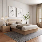 Ensemble de chambre à coucher Malibu 3 pièces avec lit, tête de lit et table de chevet