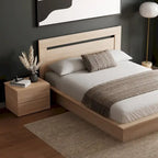 Ensemble de chambre à coucher Malibu 3 pièces avec lit, tête de lit et table de chevet