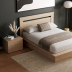 Ensemble de chambre à coucher Malibu 3 pièces avec lit, tête de lit et table de chevet