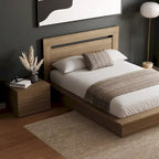 Ensemble de chambre à coucher Malibu 3 pièces avec lit, tête de lit et table de chevet