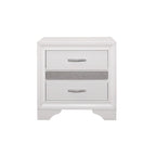 Lit plateforme de rangement Beatrice 4 pièces, moderne, blanc, recouvert de similicuir.