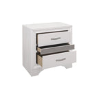 Lit plateforme de rangement Beatrice 4 pièces, moderne, blanc, recouvert de similicuir.