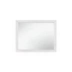 Lit plateforme de rangement Beatrice 4 pièces, moderne, blanc, recouvert de similicuir.
