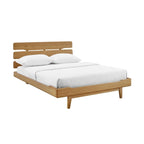 Ensemble de chambre à coucher Dylan 4 pièces avec lit plateforme Queen et commode, couleur dorée