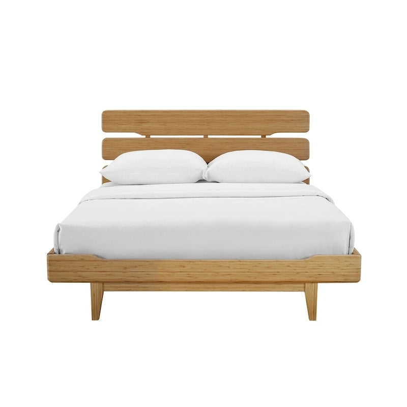 Ensemble de chambre à coucher Dylan 4 pièces avec lit plateforme Queen et commode, couleur dorée
