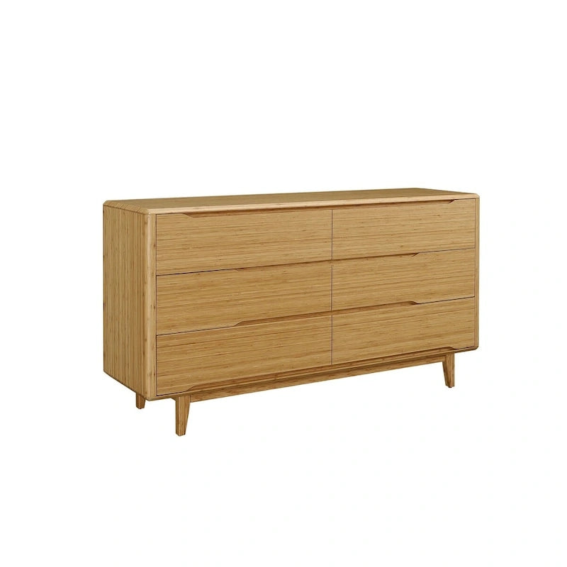 Ensemble de chambre à coucher Dylan 4 pièces avec lit plateforme Queen et commode, couleur dorée