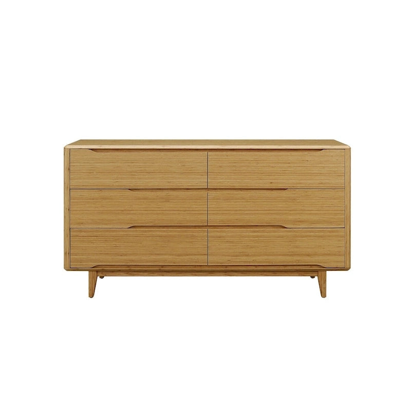 Ensemble de chambre à coucher Dylan 4 pièces avec lit plateforme Queen et commode, couleur dorée