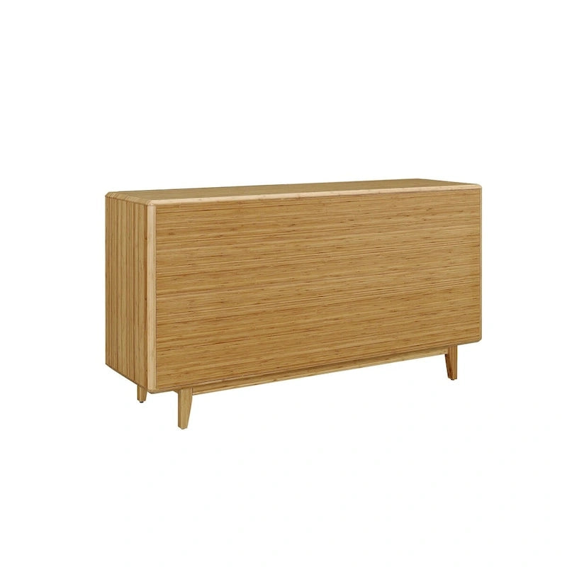 Ensemble de chambre à coucher Dylan 4 pièces avec lit plateforme Queen et commode, couleur dorée
