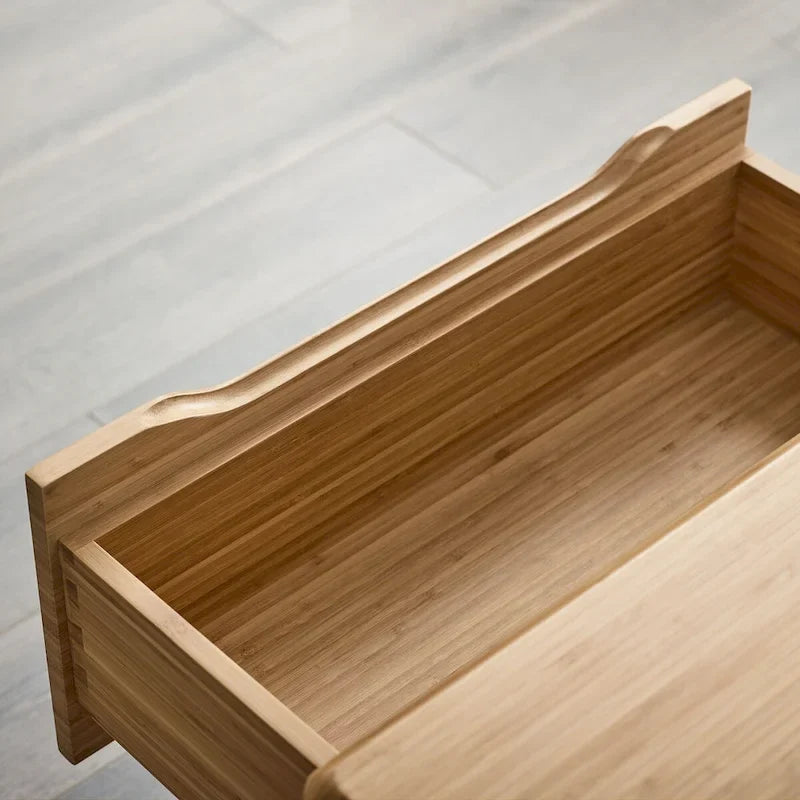 Ensemble de chambre à coucher Dylan 4 pièces avec lit plateforme Queen et commode, couleur dorée