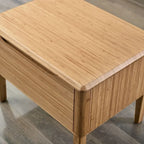 Ensemble de chambre à coucher Dylan 4 pièces avec lit plateforme Queen et commode, couleur dorée