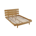 Ensemble de chambre à coucher Dylan 4 pièces avec lit plateforme Queen et commode, couleur dorée