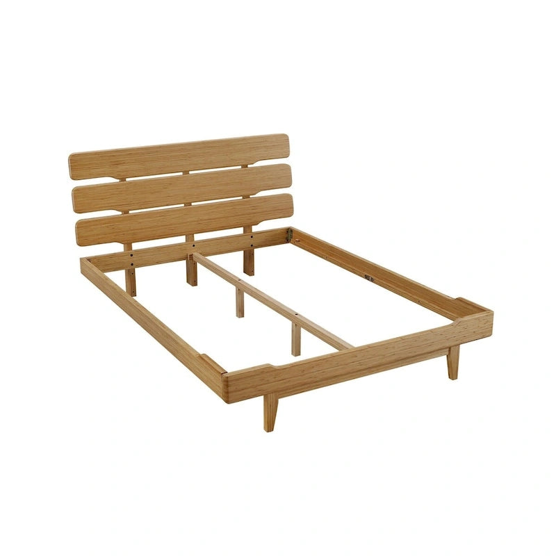 Ensemble de chambre à coucher Dylan 4 pièces avec lit plateforme Queen et commode, couleur dorée
