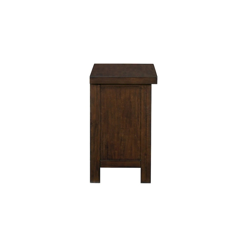Ensemble de chambre à coucher moderne Salma 5 pièces marron avec plateforme et rangement