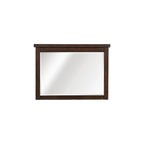 Ensemble de chambre à coucher moderne Salma 5 pièces marron avec plateforme et rangement