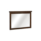 Ensemble de chambre à coucher moderne Salma 5 pièces marron avec plateforme et rangement