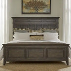 Lit, commode, miroir et table de chevet Paradise Valley Saddle Brown