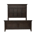 Lit, commode, miroir et table de chevet Paradise Valley Saddle Brown