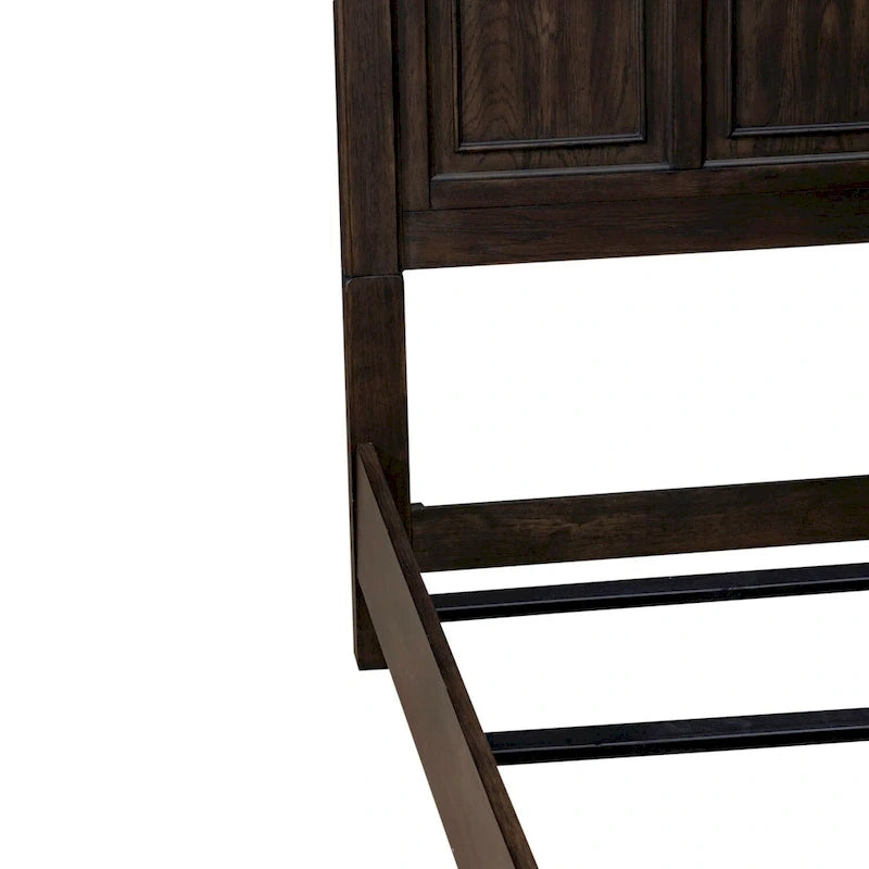Lit, commode, miroir et table de chevet Paradise Valley Saddle Brown