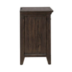 Lit, commode, miroir et table de chevet Paradise Valley Saddle Brown
